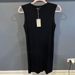 NWT Cos black shift midi sleeveless dress